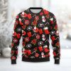 Bulldogs Santa Claus Snowman Ugly Christmas Sweater 2