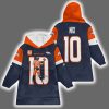 Captain B.N 10 Denver Football Unisex Blanket Hoodie 3