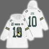 Captain Green Bay Football J.L 10 Signature Unisex Blanket Hoodie