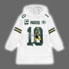 Captain Green Bay Football JL 10 Signature Unisex Blanket Hoodie 2