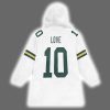 Captain Green Bay Football JL 10 Signature Unisex Blanket Hoodie 3