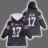 Captain JA 17 Buffalo Football Unisex Blanket Hoodie 3