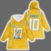 Captain J.H 10 Los Angeles Football Unisex Blanket Hoodie