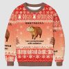 Capybara Contaminated By Radiation Ugly Christmas Sweater 2