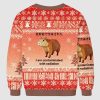 Capybara Contaminated By Radiation Ugly Christmas Sweater 3