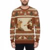 Cat God Creation Of Adam Meme Ugly Christmas Sweater