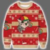 Cat With Lollipop And Hat Ugly Christmas Sweater 2