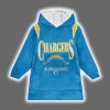 Chargers Est 1960 Justin Herbert 10 Unisex Blanket Hoodie 2