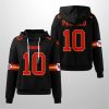 Chiefs Isiah Pacheco 10 Waffle Hoodie 3