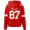 Chiefs Jason Kelce 87 Waffle Hoodie 3