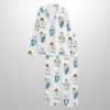 Christmas Snowman Coffee Lovers Satin Pajama Set 3