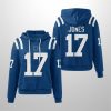 Colts Daniel Jones 17 Waffle Hoodie