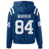 Colts Tyler Warren 84 Waffle Hoodie 3