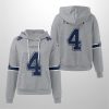 Cowboys Dak Prescott 4 Waffle Hoodie 2