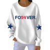 Cowboys Fo94ver Marshawn Kneeland Print Pit Striped Sweatshirt