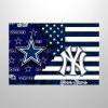 Cowboys x Yankees Personalized Flag