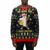 Cute Cat Drinking Beer We Wish You A Beery Christmas Ugly Sweater