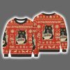 Cute Cat Eating Ramen Ugly Christmas Sweater