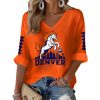 Denver Football Print Waggle Long Sleeve Shirt 3