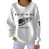 Dick Cheney End Of An Era 1941 2025 Print Pit Striped Sweatshirt 2