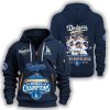 Dodgers 2025 World Series Champions Back To Back Quarter Zip Hoodie