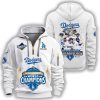 Dodgers 2025 World Series Champions Back To Back Quarter Zip Hoodie 3