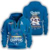 Dodgers 2025 World Series Champions Back To Back Quarter Zip Hoodie 4