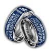 Dodgers 2025 World Series Champions Silver Tungsten Ring