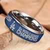 Dodgers 9X World Series 2025 Champions Silver Tungsten Ring 2