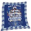 Dodgers Back 2 Back World Series 2025 Champions Thank You For The Memories Blanket