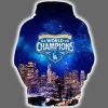 Dodgers Back To Back World Champions 2025 Skyline Hoodie 3