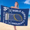 Dodgers Back To Back World Series 2025 Champions Beach Towel 2