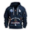 Dodgers Back To Back World Series 2025 Champions Quarter Zip Hoodie 3