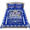 Dodgers Back To Back World Series Champions 24-25 Bedding Set
