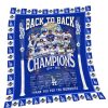 Dodgers Back To Back World Series Champions 24-25 Blanket