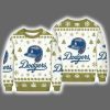 Dodgers Baseball Helmet Ugly Christmas Sweater