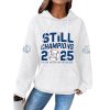 Dodgers Still Champions 2025 Print Waffle Hoodie 2