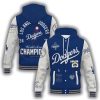 Dodgers World Series 2025 Champions Hooded Baseball Jacket