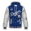 Dodgers World Series 2025 Champions Hooded Baseball Jacket 2