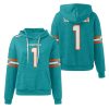 Dolphins Tua Tagovailoa 1 Waffle Hoodie