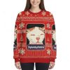 Drowsy Cat Meme Diphenhydramine Red Ugly Christmas Sweater 3