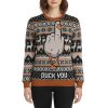 Duck Fck You Ugly Christmas Sweater 3