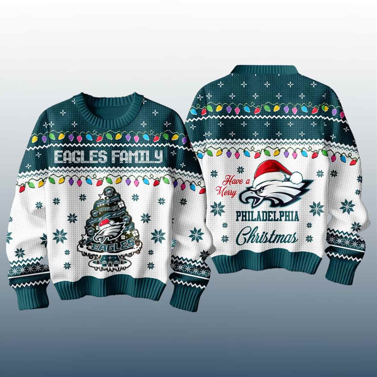 Eagles Family Have A Merry Christmas 2025 Ugly Sweater Eagles Family Have A Merry Christmas 2025 Ugly Sweater