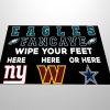 Eagles Fancave Wipe Your Feet Here Here Or Here NY Giants Commanders Cowboys Doormat