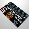 Eagles Fancave Wipe Your Feet Here Here Or Here NY Giants Commanders Cowboys Doormat 3