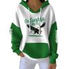 Eagles On Sundays We Fly Print Pit Striped Hoodie