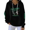 Eagles On Sundays We Fly Print Pit Striped Hoodie 2
