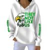 Eagles They Not Like Us Print Pit Striped Hoodie 2
