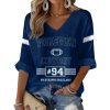 Forever Cowboy Rest In Peace 94 Marshawn Kneeland Waffle Long Sleeve Shirt