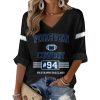 Forever Cowboy Rest In Peace 94 Marshawn Kneeland Waffle Long Sleeve Shirt 2